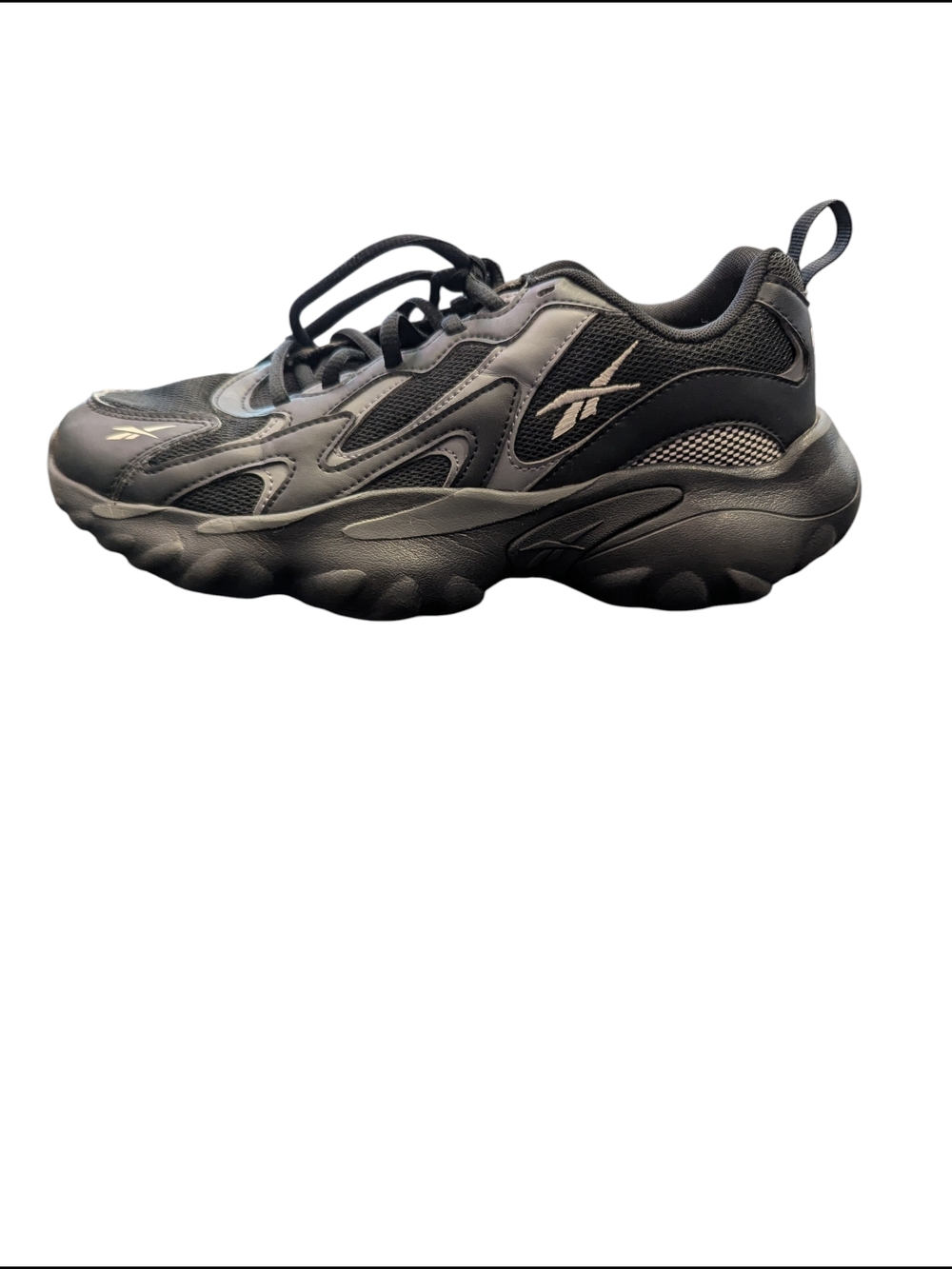Reebok DMX Series Sneakers Black Chunky Running Shoes Mens 7.5
